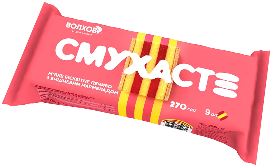 Пачка «Смухасте» з вишневим мармеладом